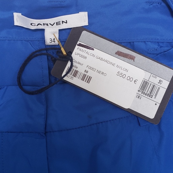 BNWT Carven Pantalon Gabardine Nylon Shorts Sz 34 - Picture 3 of 6